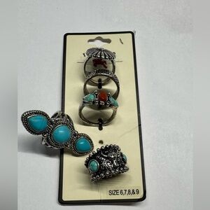 Idyllwind Turquoise and Silver Ring Collection